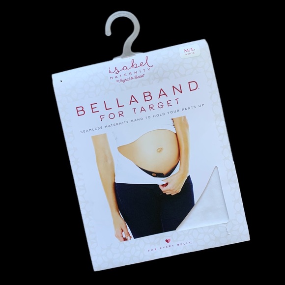 INGRID+ISABEL Bellaband - Maternity Medium/Large - Belly Band in Fresh White NWT - Picture 3 of 6